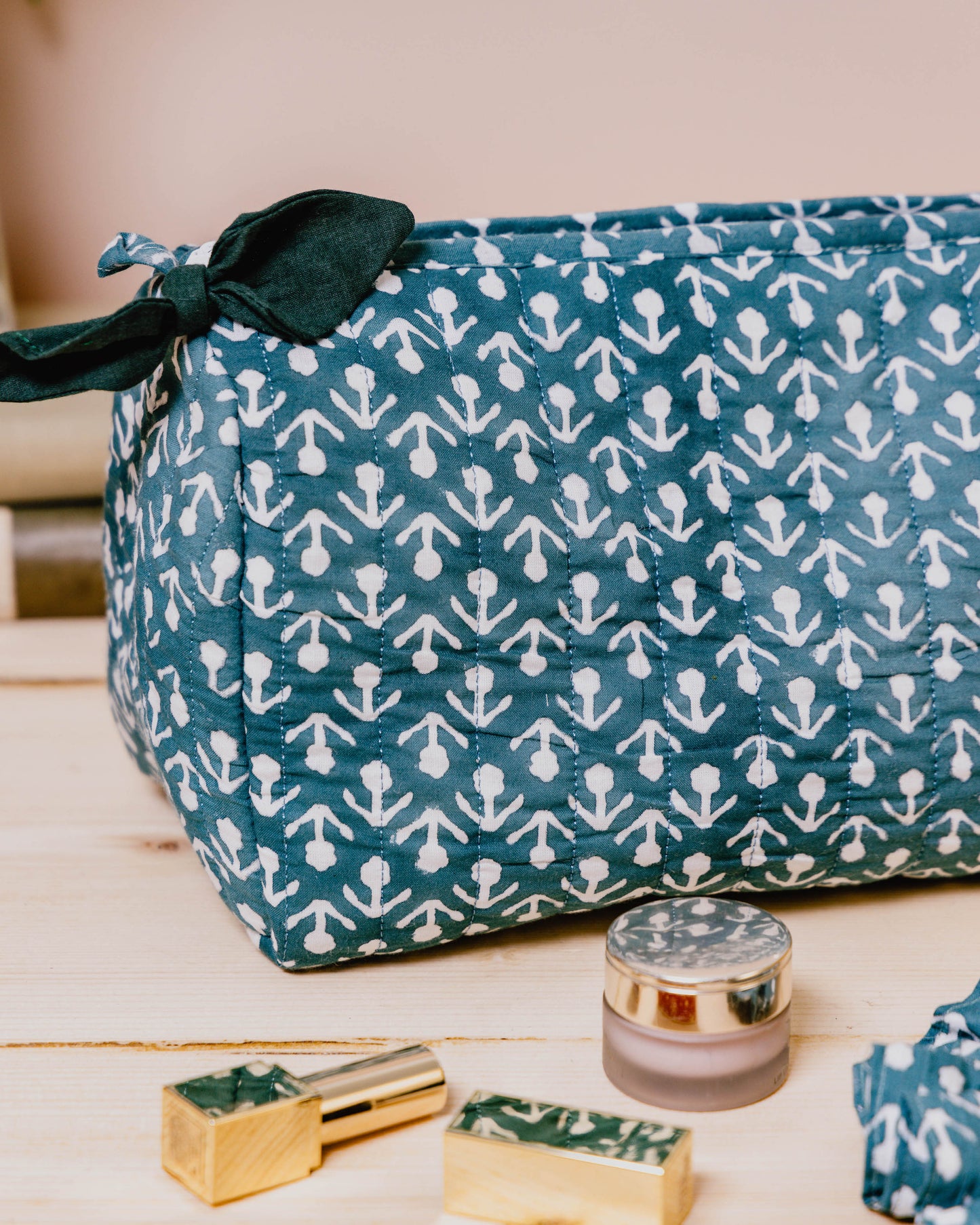 Hand Block Printed Wash Bags
