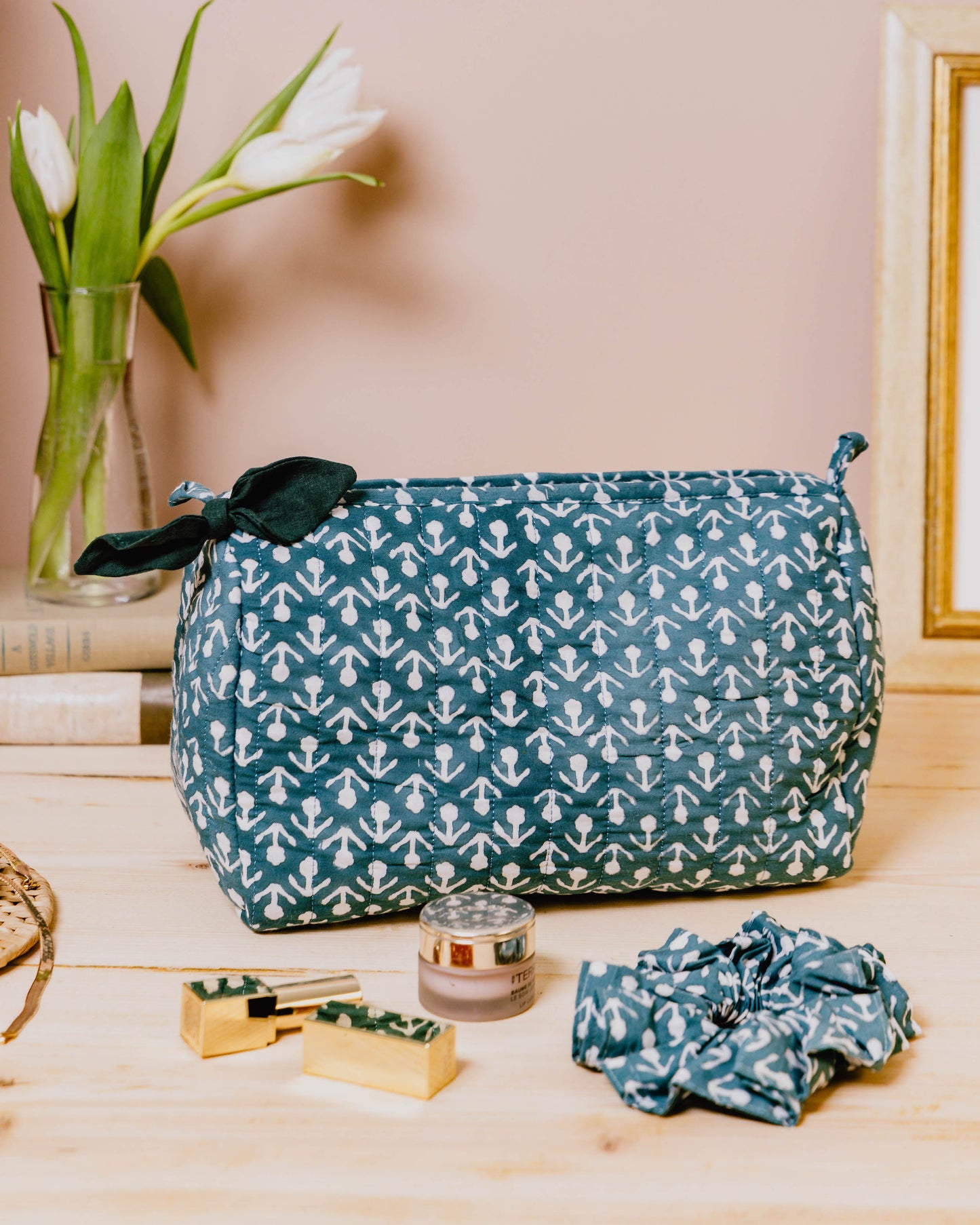 Hand Block Printed Wash Bags