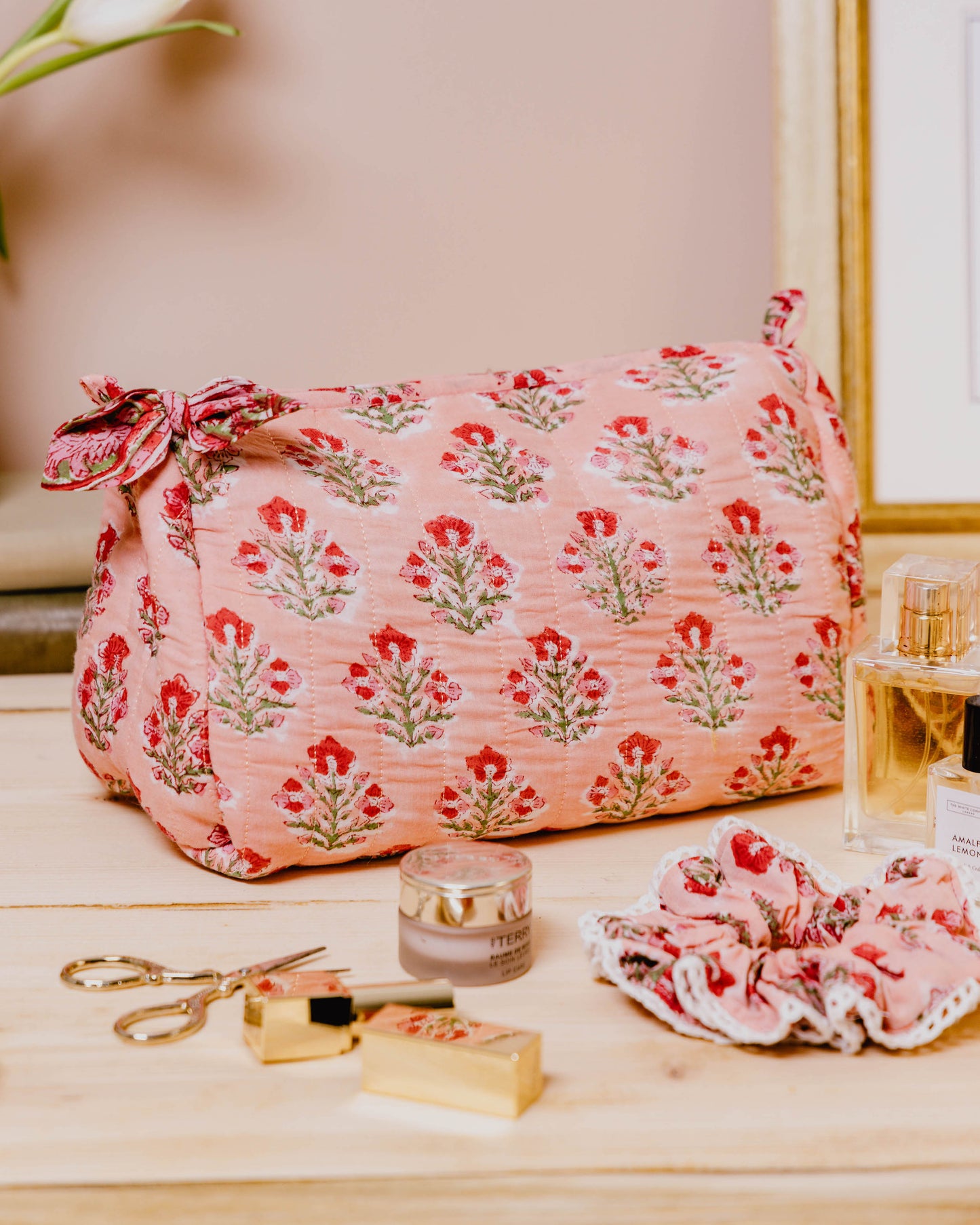 Hand Block Printed Wash Bags