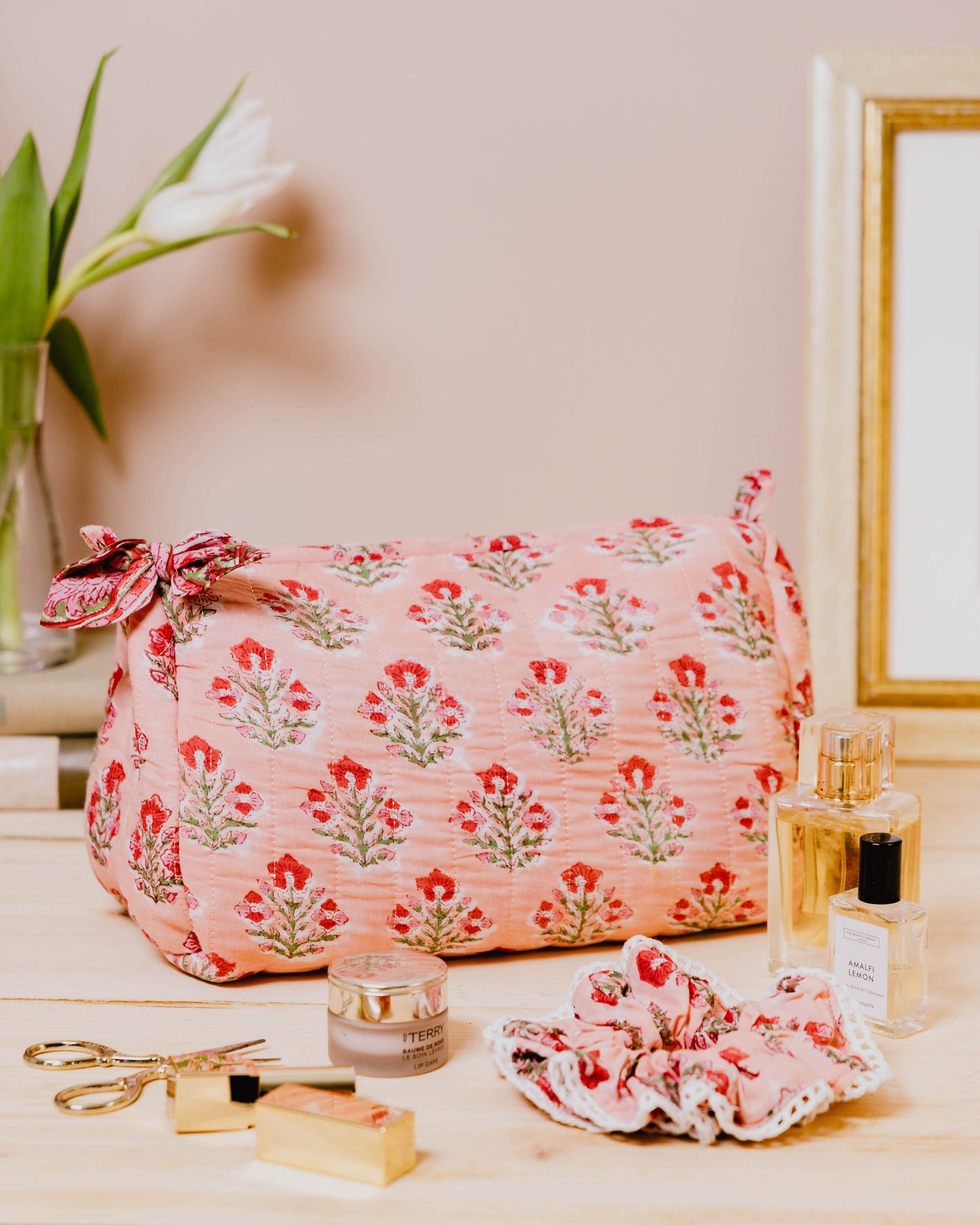 Hand Block Printed Wash Bags
