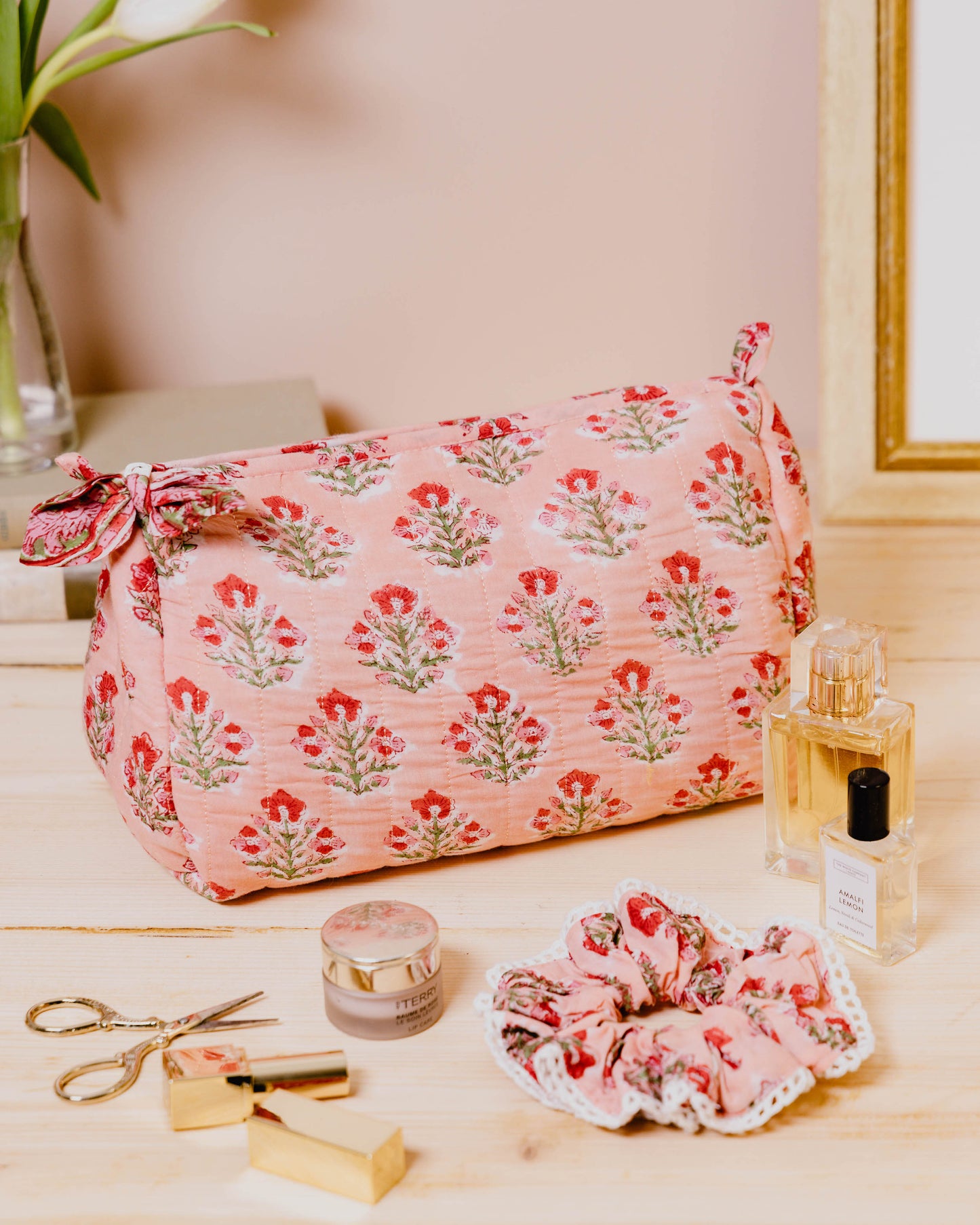 Hand Block Printed Wash Bags