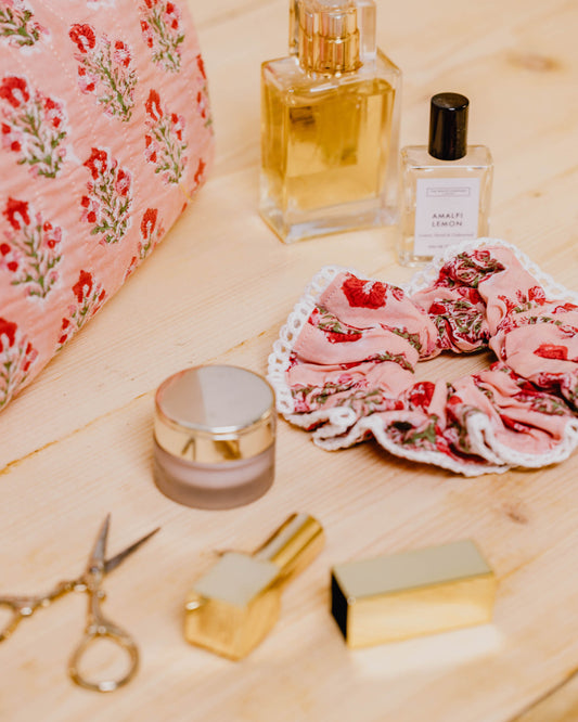 Block Print Scrunchies