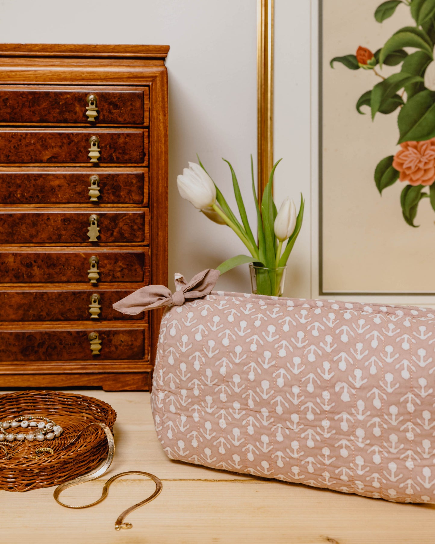 Hand Block Printed Wash Bags