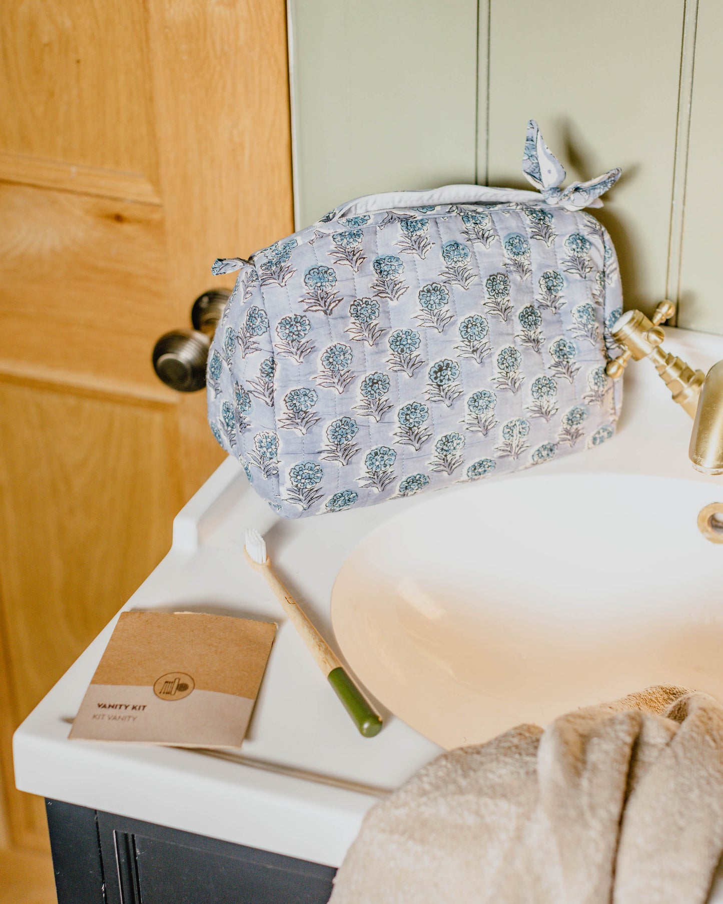 Hand Block Printed Wash Bags