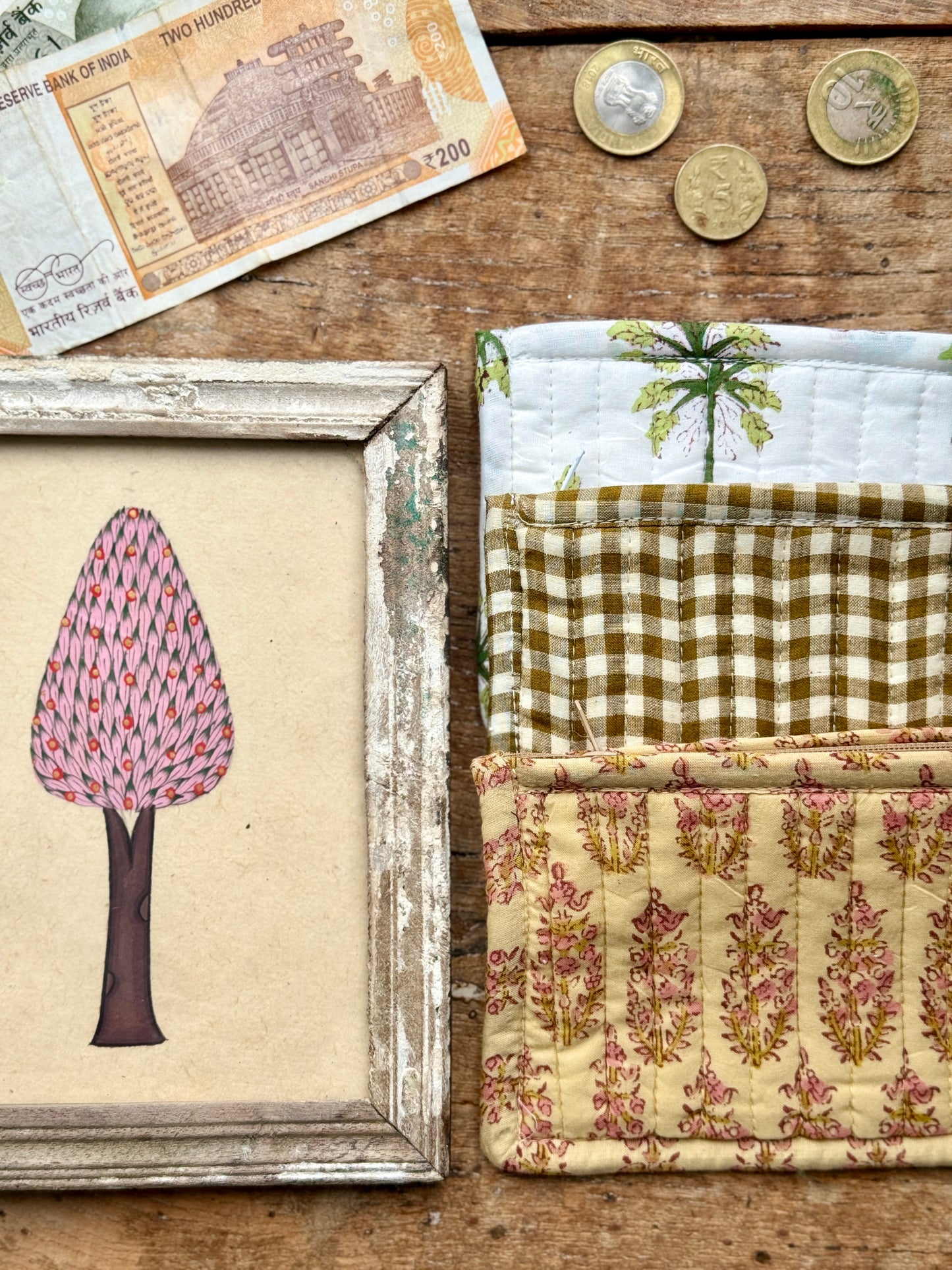 Block Print Coin Purses