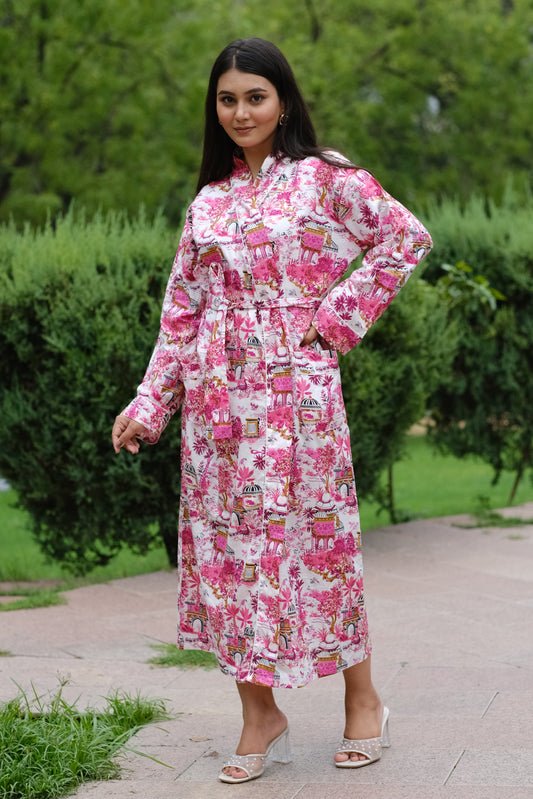 Clearance Cotton Block Printed Dressing Gowns