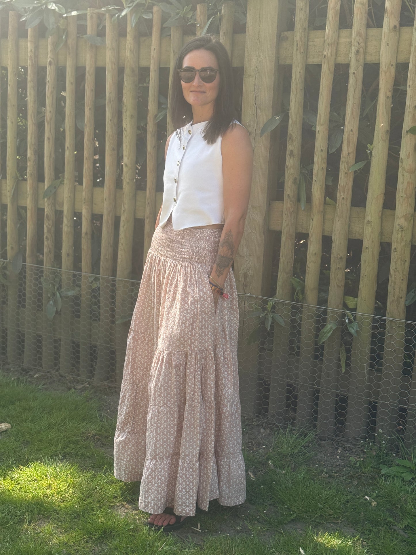 Hand Block Printed Maxi Skirts