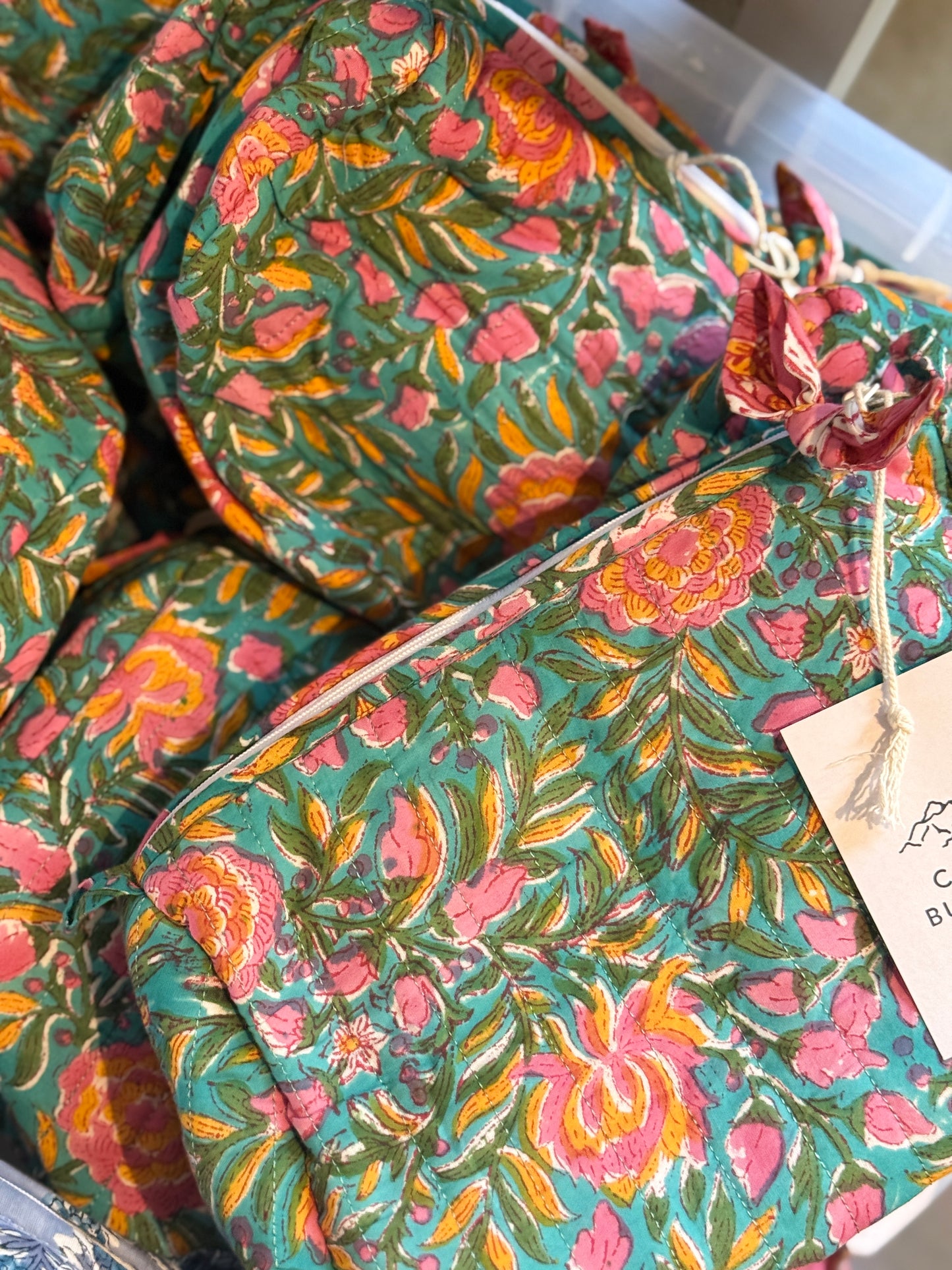 NEW SEASON Hand Block Printed Wash Bags