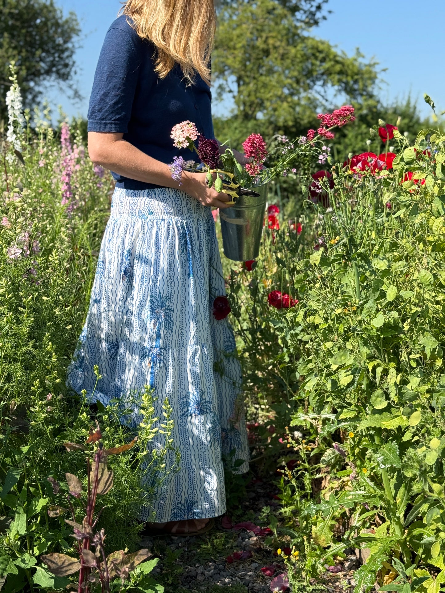 Hand Block Printed Maxi Skirts