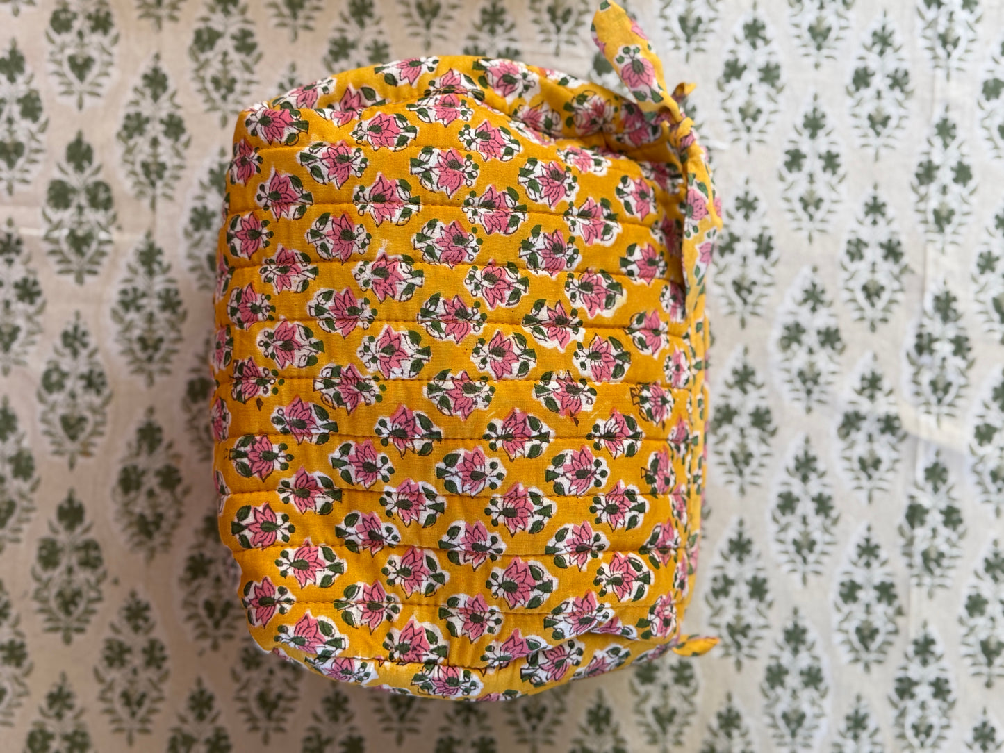 CLEARANCE Hand Block Printed Wash Bags