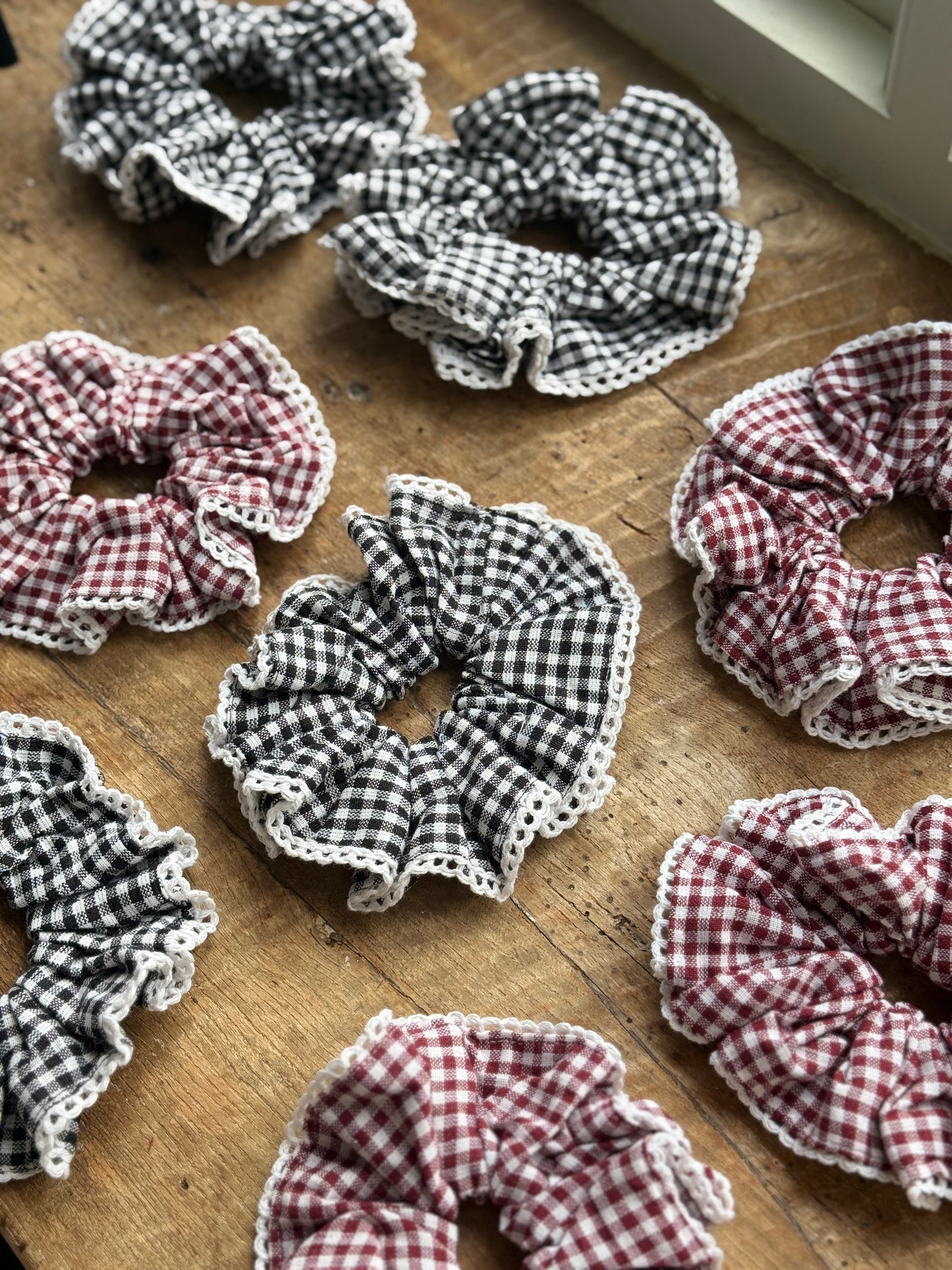 Block Print Scrunchies