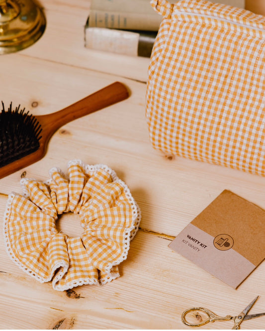 Block Print Scrunchies