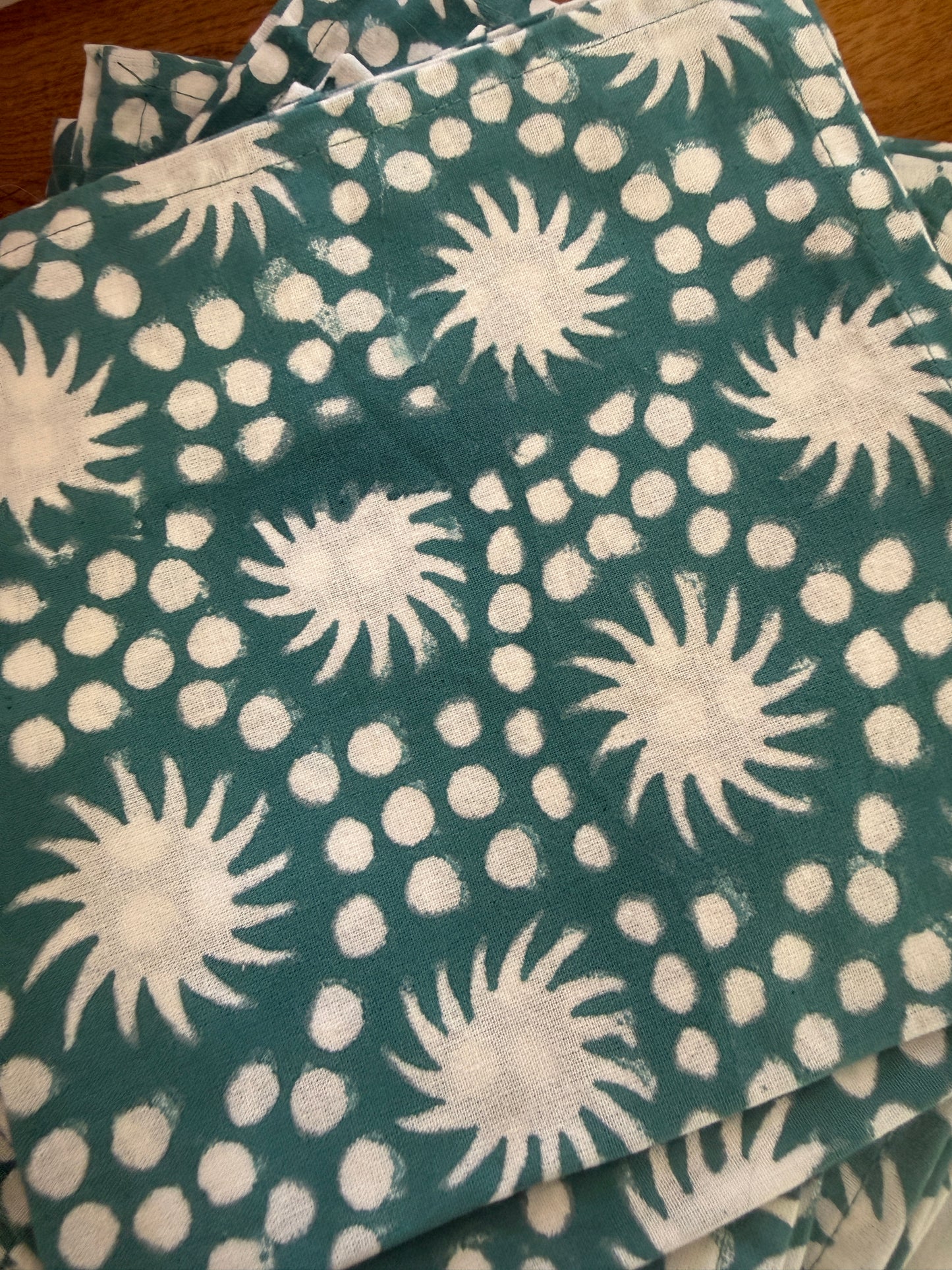 SECONDS Sunburst Block Print Napkins