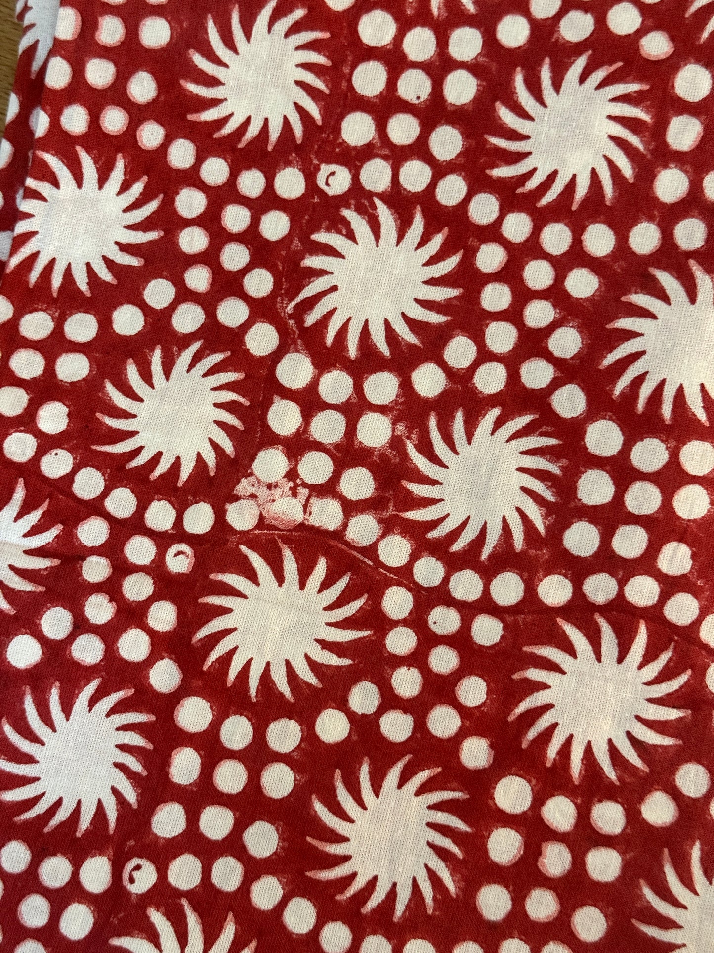 SECONDS Sunburst Block Print Tablecloths