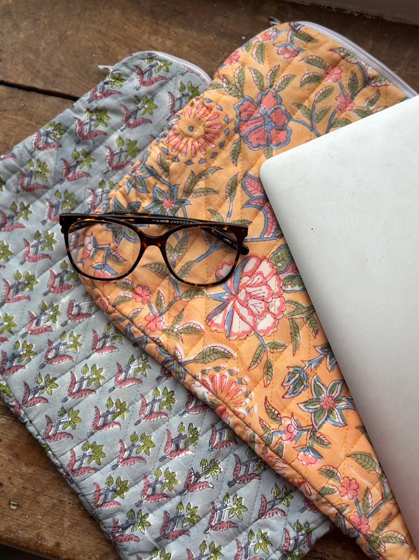 Hand Block Printed Laptop & Tablet Sleeves