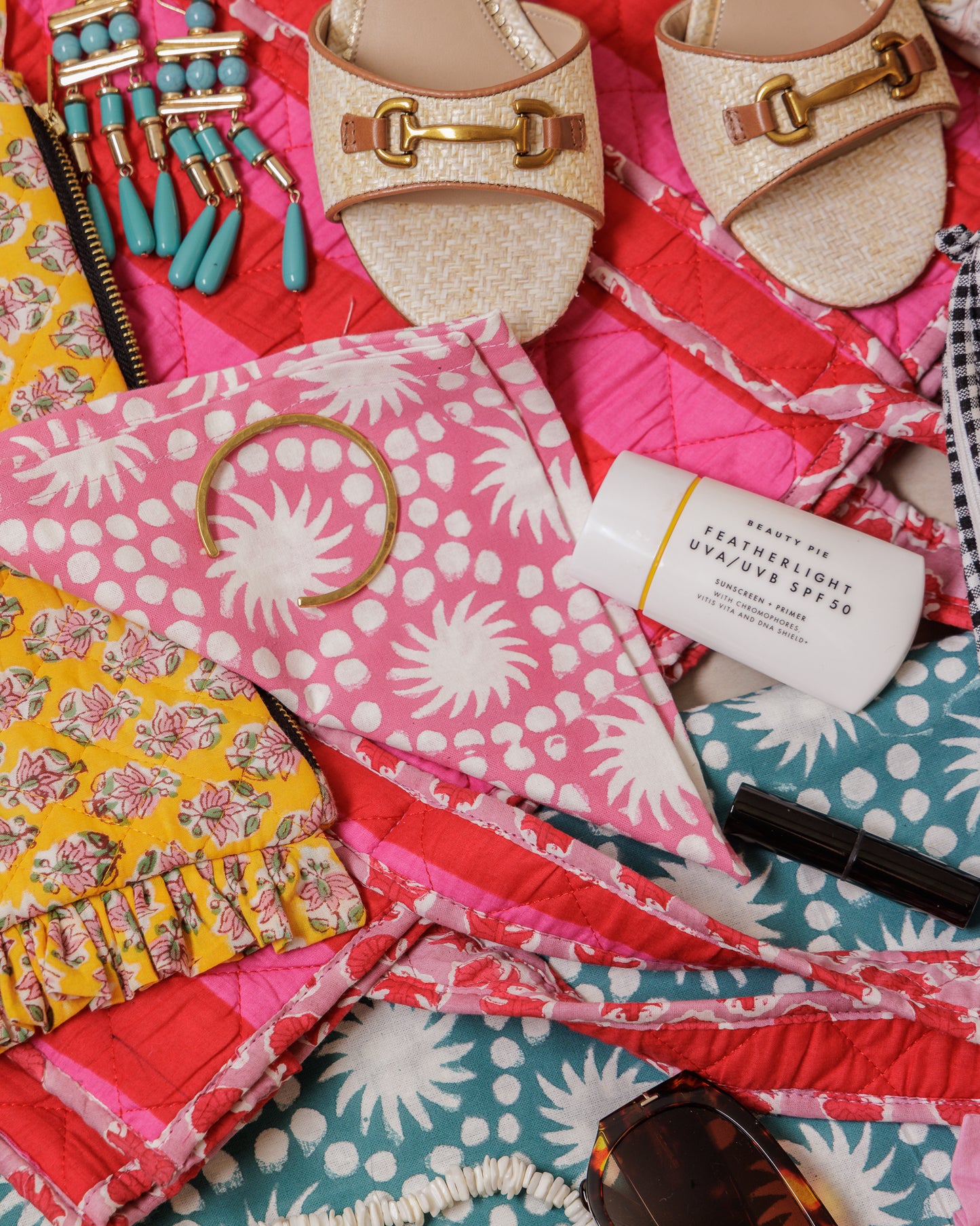 SECONDS Sunburst Block Print Napkins
