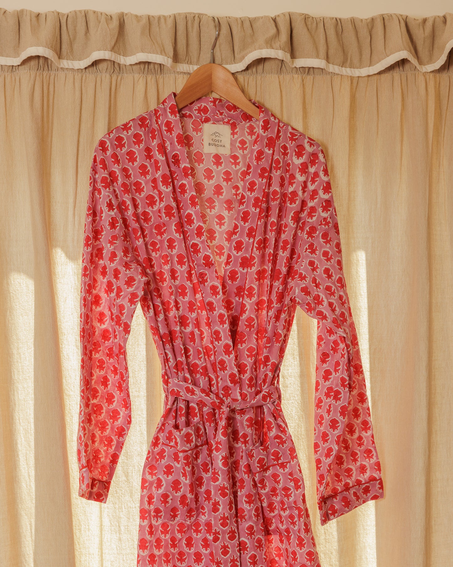 Cotton Block Printed Dressing Gowns