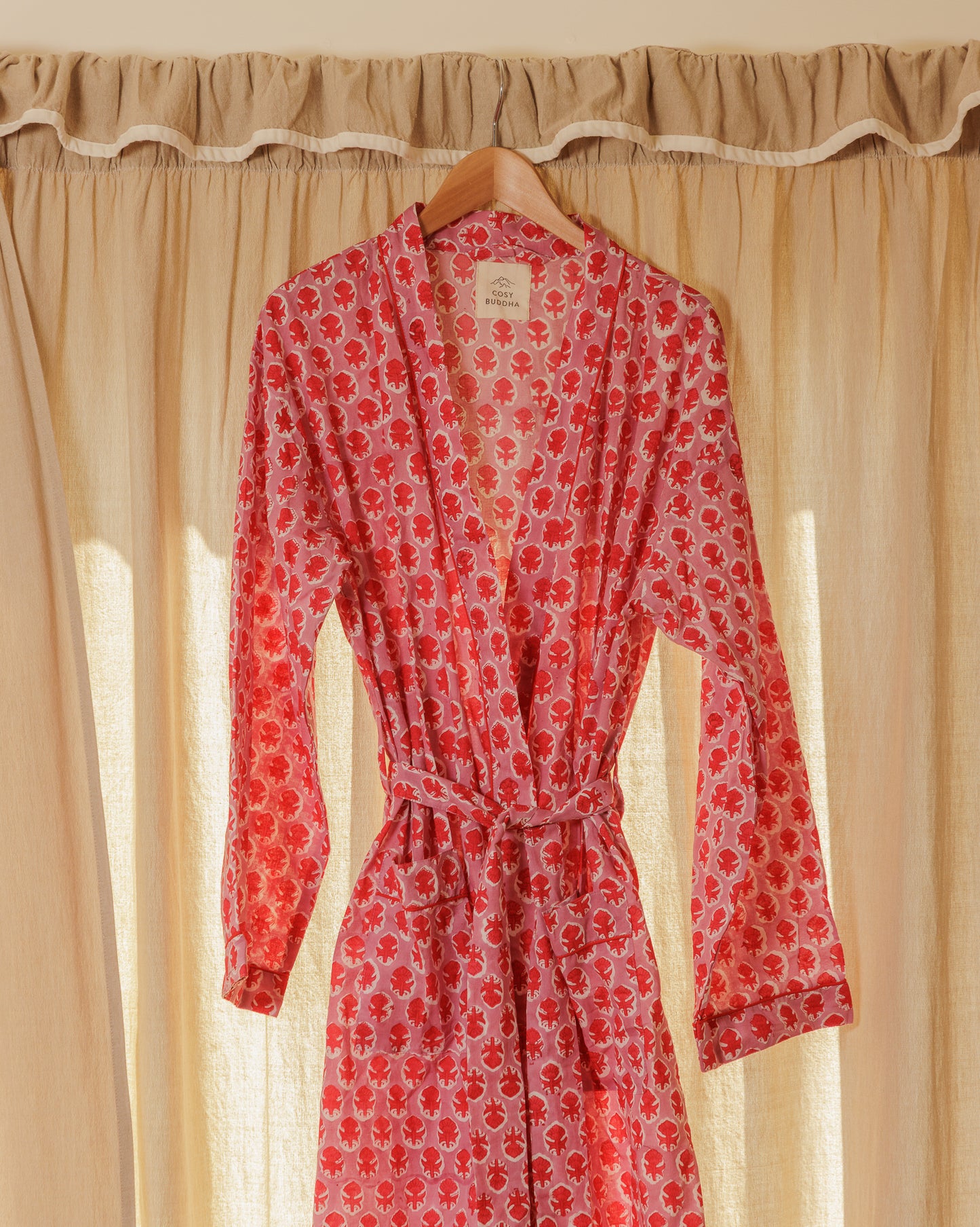Cotton Block Printed Dressing Gowns