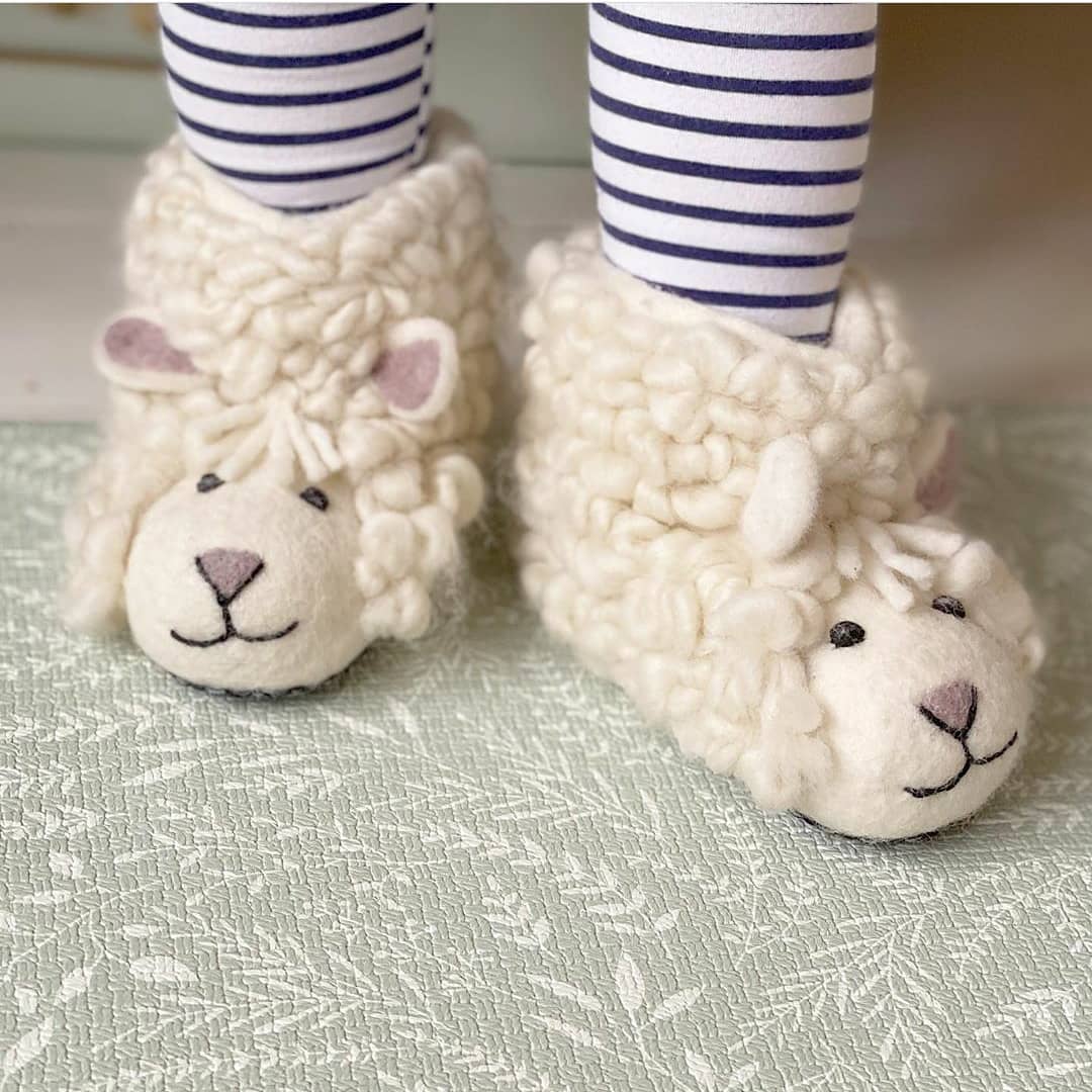 Tilly Sheep Children s Slippers CosyBuddha